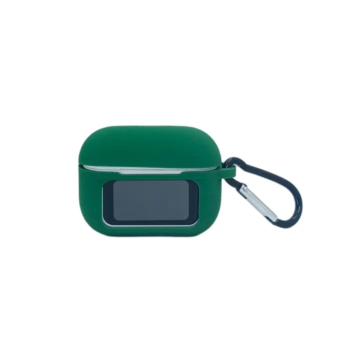 Airpods Pro 2 With Screen Silicone Case (Green)