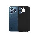 Oppo Realme C63|Realme C61 Matte Soft Silicone Paper Back Case (Black)