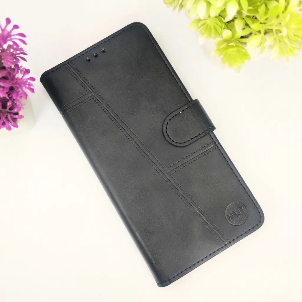 Google Pixel 6 NMT Premium Luxuary Leather Book Case (Black