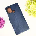 Infinix Hot 11 Play|Hot 10 Play|Hot 9 Play|Smart 5 india NMT Premium Luxuary Leather Book Case (Navy Blue)