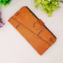 Infinix Hot 60 4G|Hot 60i 4G NMT Premium Luxuary Leather Book Case (Golden)