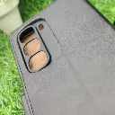 Infinix Hot 60 Pro 4G NMT Premium Luxuary Leather Book Case (Black)