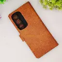 Infinix Hot 60 Pro Plus 4G NMT Premium Luxuary Leather Book Case (Golden)