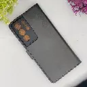 Samsung Galaxy S21 Ultra NMT Premium Luxuary Leather Book Case (Black)