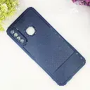 Infinix Hot 10 Play|11 Play Soft Silicone Carbon Texture With Camera Protection Back Case (Navy Blue)