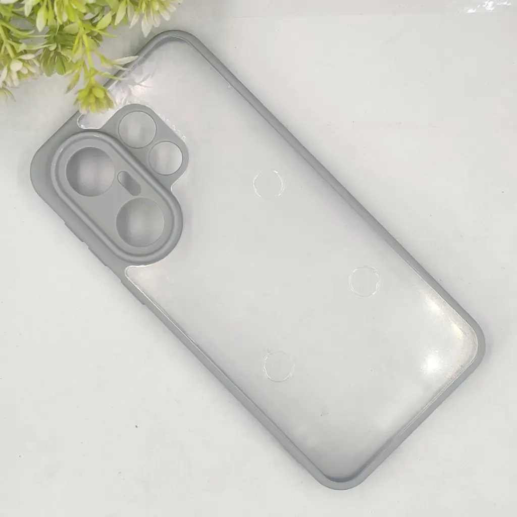 Vivo X200 FE|S30 Pro Mini 5G GN Color Border Transparent iPaky Back Case (Titanium)