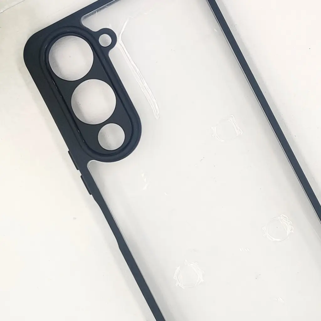 Vivo Y04 4G|Y19e 4G|Y29s 4G Color Border Transparent iPaky Back Case (Black)