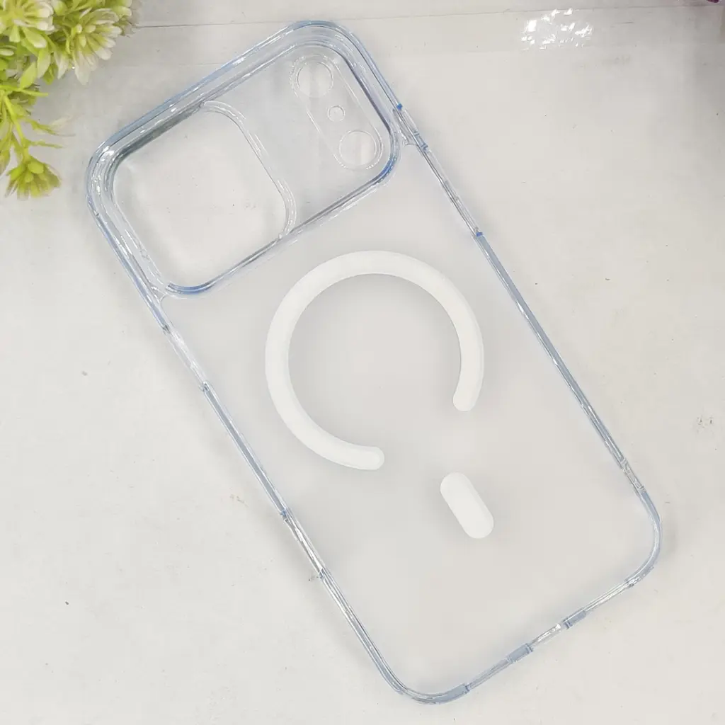 iPhone 17 Pro Max 3D Q Series Colour Transparent|Tpu Back Case (Sky Crystal)