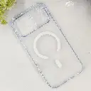 iPhone 17 Pro Max 3D Q Series Colour Transparent|Tpu Back Case (Sky Crystal)