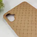 Samsung Galaxy A05 Woven With Leather Feel Soft Silicone Back Case (Desert Titanium)