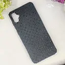 Samsung Galaxy A05 Woven With Leather Feel Soft Silicone Back Case (Black)