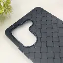 Tecno Camon 20|20 Pro Woven With Leather Feel Soft Silicone Back Case (Black)