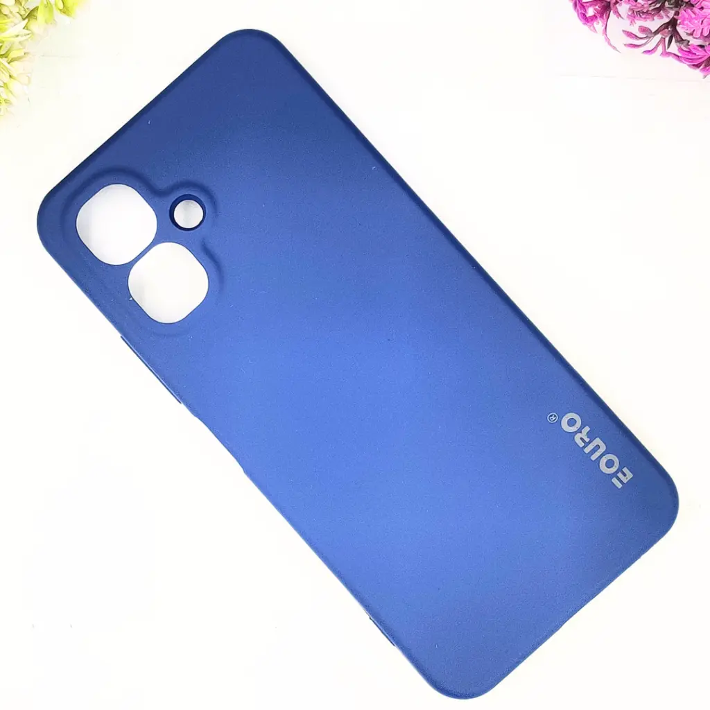 InfiniX Smart 10|POP 10|Spark GO 2 Eouro Official Soft Silky Back Case (Navy Blue)