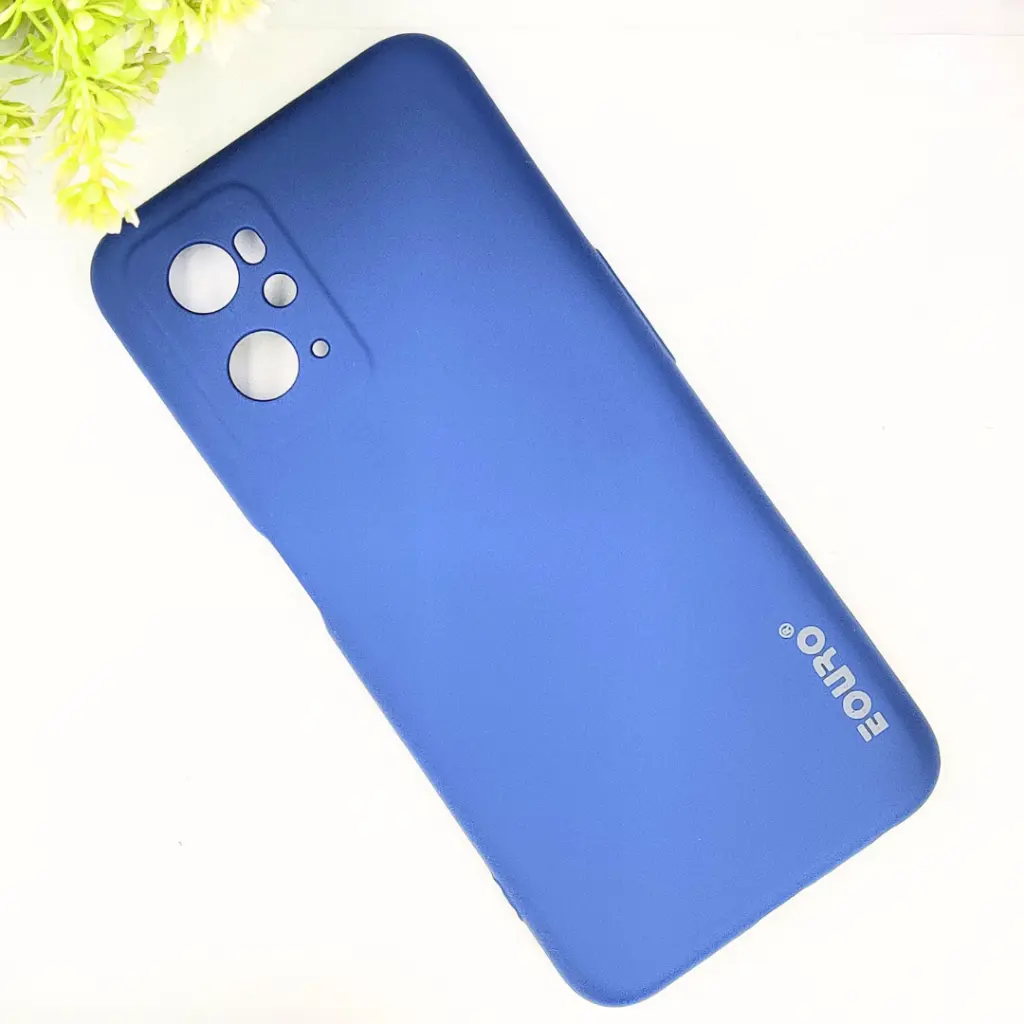 Oppo A76/A96 Eouro Official Soft Silky Back Case (Navy Blue)