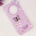 Tecno Spark 30C 4G Soft Silicone Fancy Flowers And Butterfly design Mobile Back Case (Light purple)