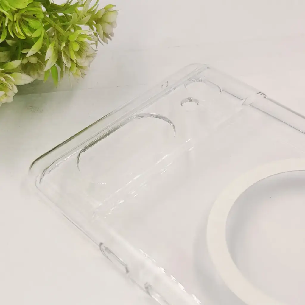 Google Pixel 6 PC Acrylic Tpu|Transparent MagSafe Back Case (Crystal)