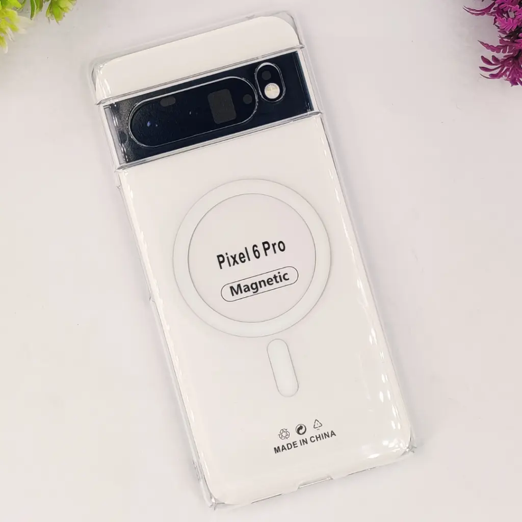 Google Pixel 6 Pro PC Acrylic Tpu|Transparent MagSafe Back Case (Crystal)