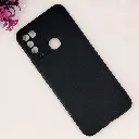 Infinix Hot 10 Play|Hot 11 Play|Hot 9 Play Matte Soft Silicone Paper Back Case (Black)