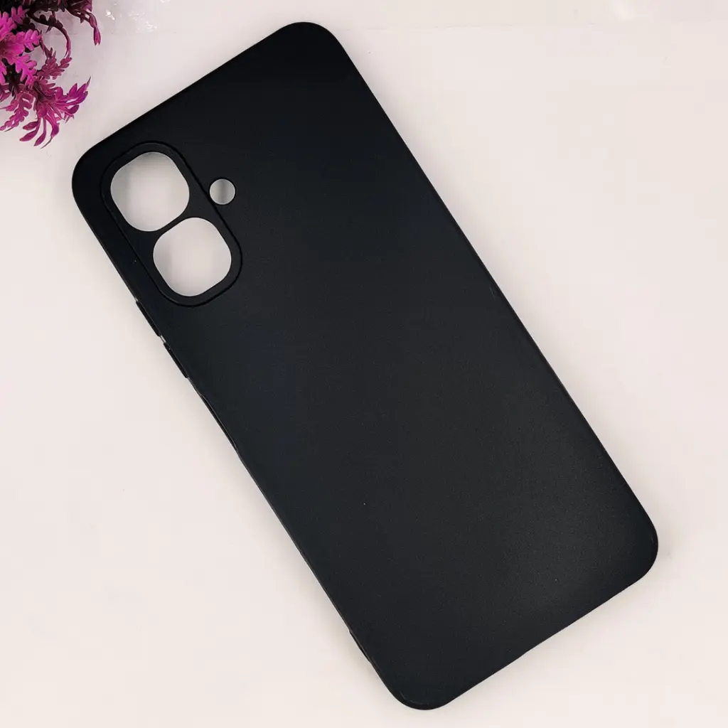 Infinix Smart 10|POP 10|Spark GO 2 Matte Soft Silicone Paper Back Case (Black) 