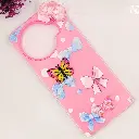 Tecno Spark 20 Pro Plus 4G Soft Silicone Fancy Flowers And Butterfly design Mobile Back Case (Pink)