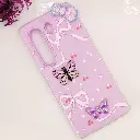 Tecno Camon 40 Pro 4G Soft Silicone Fancy Flowers And Butterfly design Mobile Back Case (Light Purple)