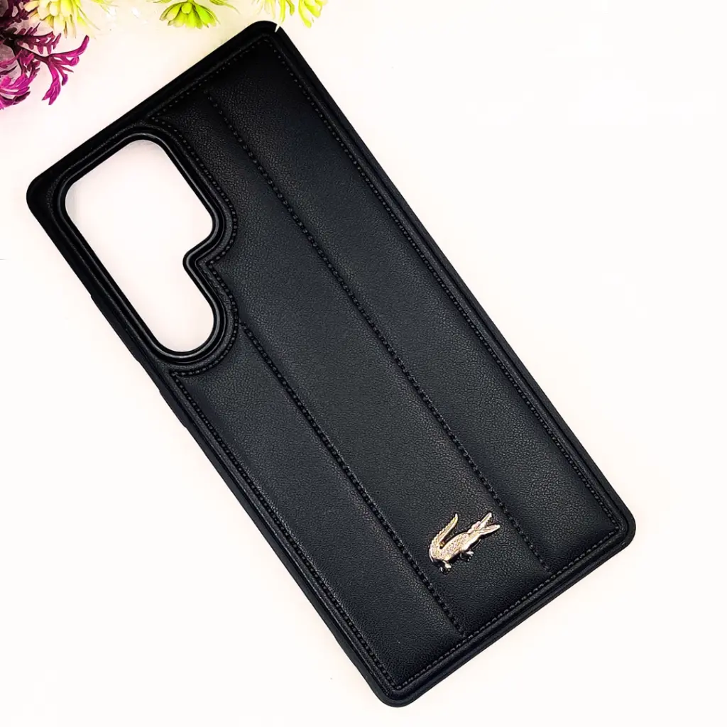 Samsung Galaxy S25 Ultra 3D Executive Brand Logo Back Case  (Black)