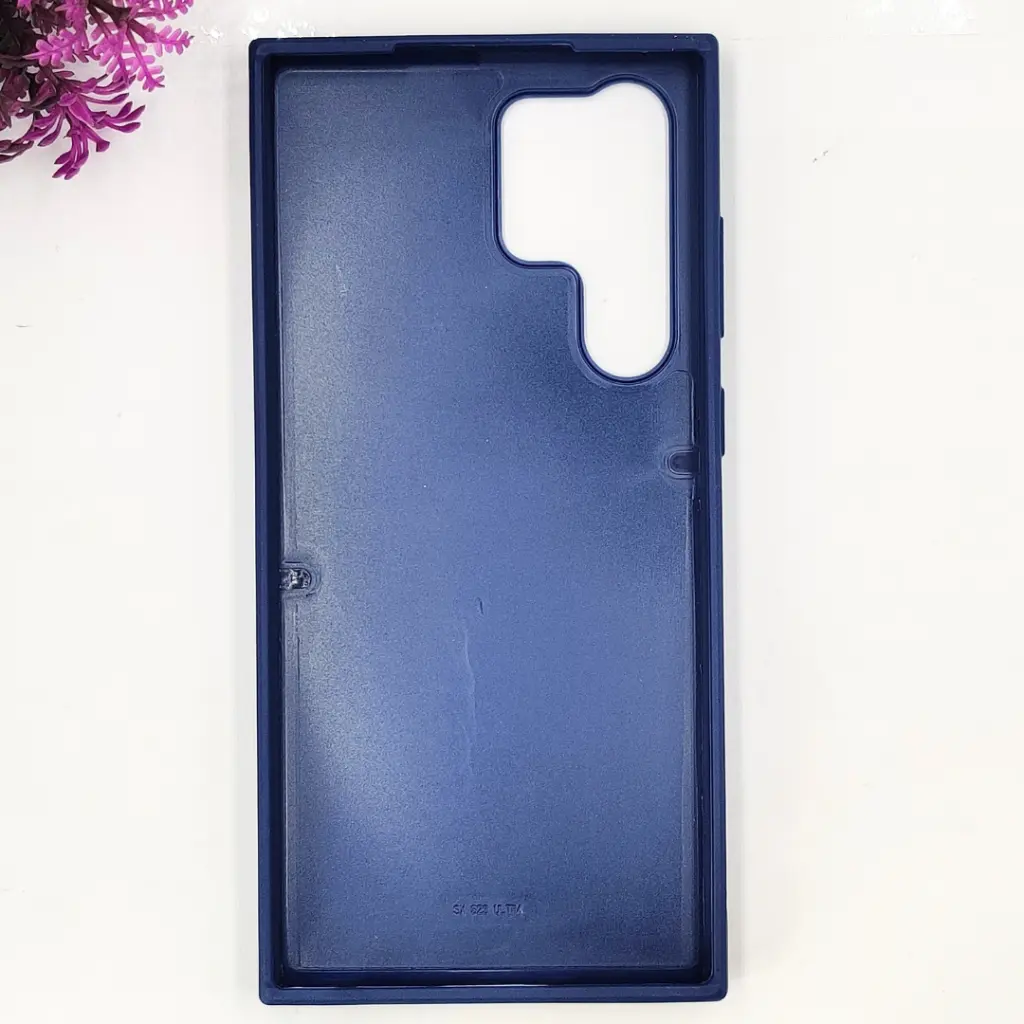 Samsung Galaxy S23 Ultra Leather Feel With Card Holder Santa Barbara Polo & Racquet Club Branded Phone Case (Navy Blue)