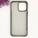 iPhone 13 Pro 3D Polo Leather Carbon Fiber Texture With Magsafe Wireless Charging Compatible Back Case (Gray)