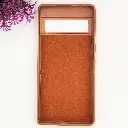 Google Pixel 7 Pro 3D Polo Leather Carbon Fiber Texture With Magsafe Wireless Charging Compatible Back Case (Brown)