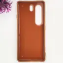 Tecno Camon 40 Pro 4G 3D Polo Leather Carbon Fiber Texture With Magsafe Wireless Charging Compatible Back Case (Brown)