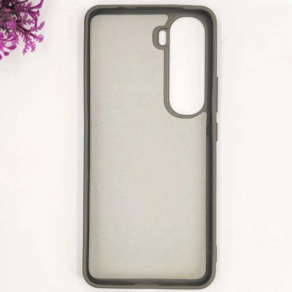 Vivo Y400 4G|5G 3D Polo Leather Carbon Fiber Texture With Magsafe Wireless Charging Compatible Back Case (Gray)