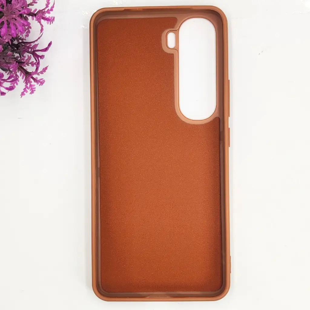 Vivo Y400 4G|5G 3D Polo Leather Carbon Fiber Texture With Magsafe Wireless Charging Compatible Back Case (Brown)