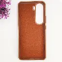 Vivo Y400 4G|5G 3D Polo Leather Carbon Fiber Texture With Magsafe Wireless Charging Compatible Back Case (Brown)