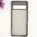 Google Pixel 7 3D Polo Leather Carbon Fiber Texture With Magsafe Wireless Charging Compatible Back Case (Gray)