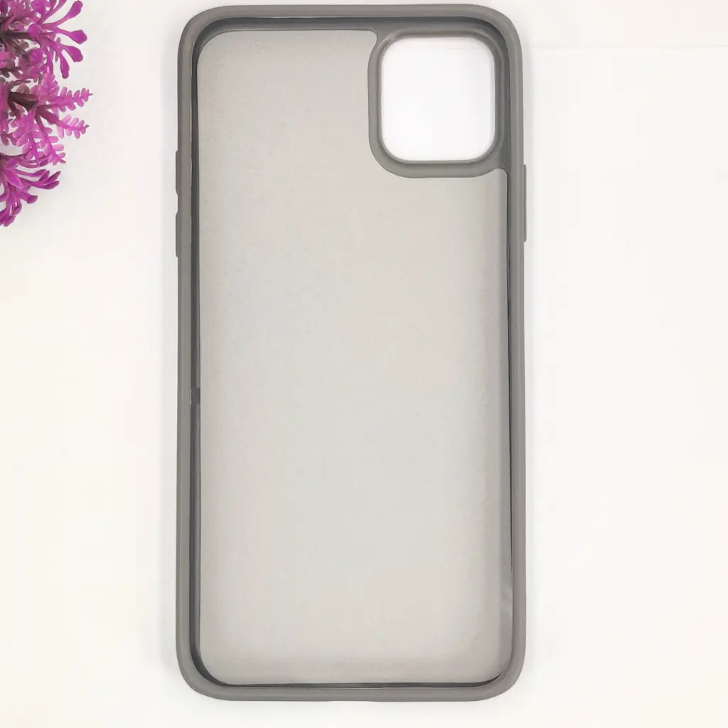 iPhone 14 Pro Max 3D Polo Leather Carbon Fiber Texture With Magsafe Wireless Charging Compatible Back Case (Gray)