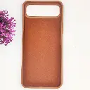 Infinix Smart 10 Plus 4G 3D Polo Leather Carbon Fiber Texture With Magsafe Wireless Charging Compatible Back Case (Brown)