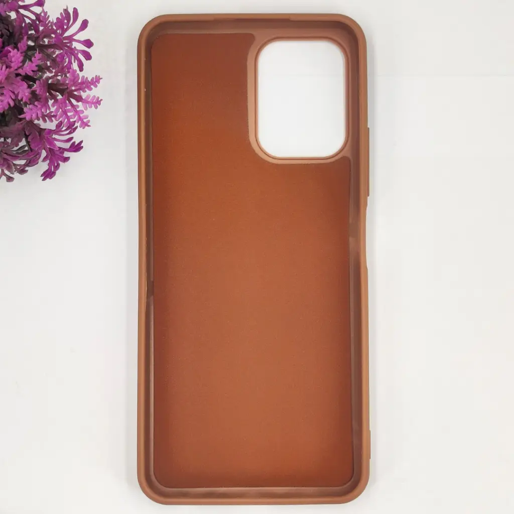 Infinix Smart 10|Tecno Spark Go 2|Pop 10 3D Polo Leather Carbon Fiber Texture With Magsafe Wireless Charging Compatible Back Case (Brown)