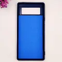 Google Pixel 6 3D Polo Leather Carbon Fiber Texture With Magsafe Wireless Charging Compatible Back Case (Navy Blue)