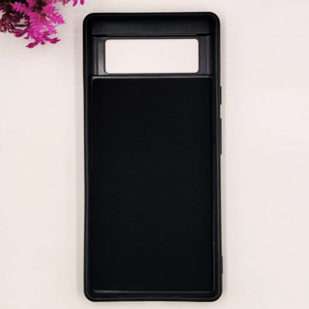 Google Pixel 6 3D Polo Leather Carbon Fiber Texture With Magsafe Wireless Charging Compatible Back Case (Black)