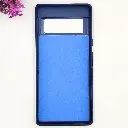 Google Pixel 6 Pro 3D Polo Leather Carbon Fiber Texture With Magsafe Wireless Charging Compatible Back Case (Navy Blue)