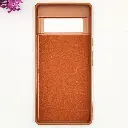 Google Pixel 6 Pro 3D Polo Leather Carbon Fiber Texture With Magsafe Wireless Charging Compatible Back Case (Brown)