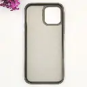 iPhone 13 Pro Max 3D Polo Leather Carbon Fiber Texture With Magsafe Wireless Charging Compatible Back Case (Gray)