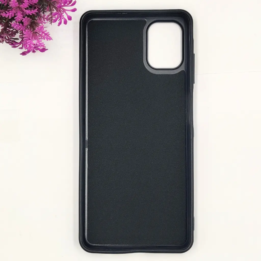 Samsung Galaxy A06 4G|5G|F06 3D Polo Leather Carbon Fiber Texture With Magsafe Wireless Charging Compatible Back Case (Black)