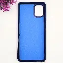 Samsung Galaxy A06 4G|5G|F06 3D Polo Leather Carbon Fiber Texture With Magsafe Wireless Charging Compatible Back Case (Navy Blue)