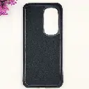 Tecno Spark 40 Pro Plus 4G 3D Polo Leather Carbon Fiber Texture With Magsafe Wireless Charging Compatible Back Case (Black)