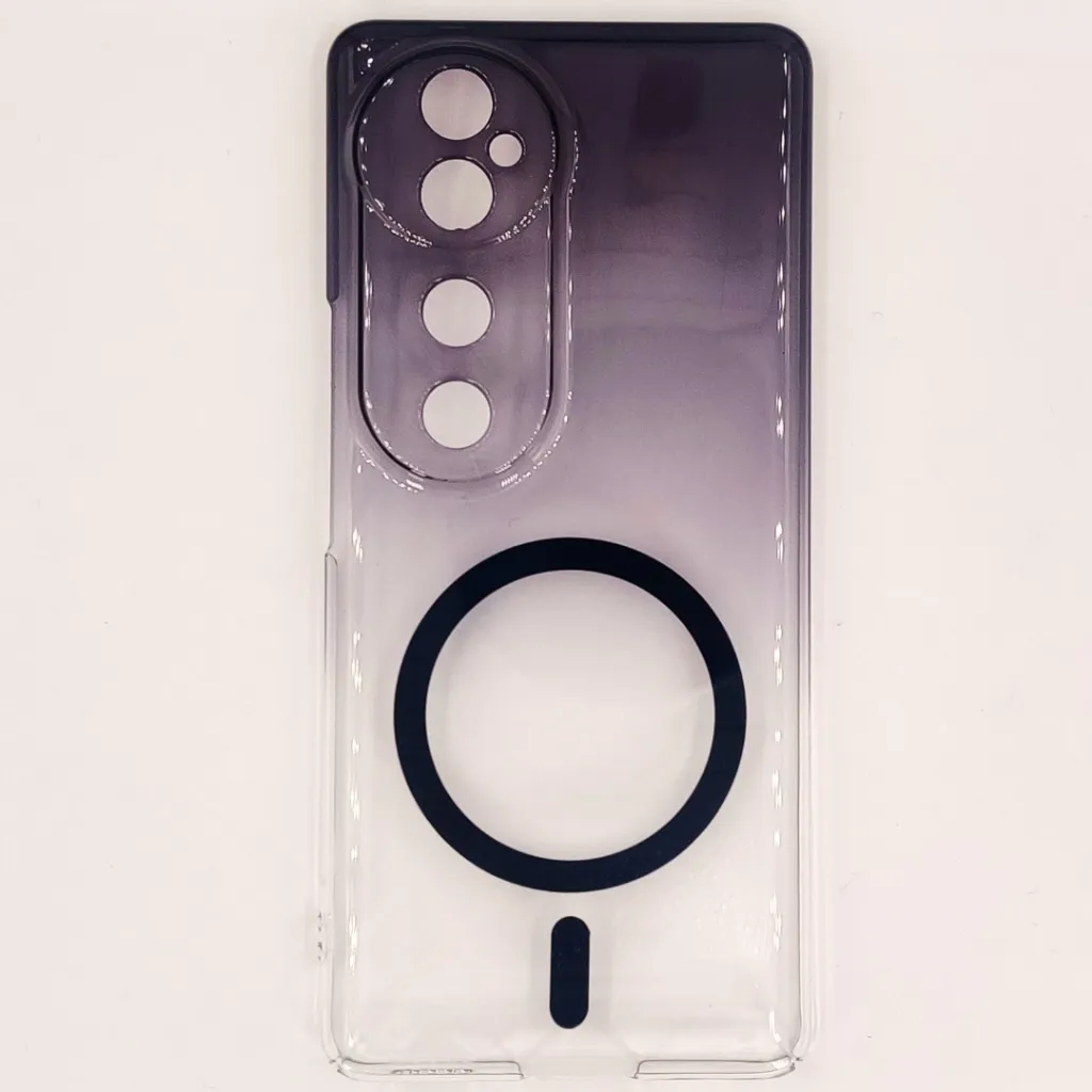 Vivo V40 5G|V40 Pro 5G|S19 Pro 5G|T3 PC Colour Acrylic Tpu|Transparent MagSafe 3D Logo Print Back Case