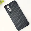 Xiaomi Redmi Note 11 4G|Note 11s 3D Carbon Fiber Texture Leather Back Case (Black)