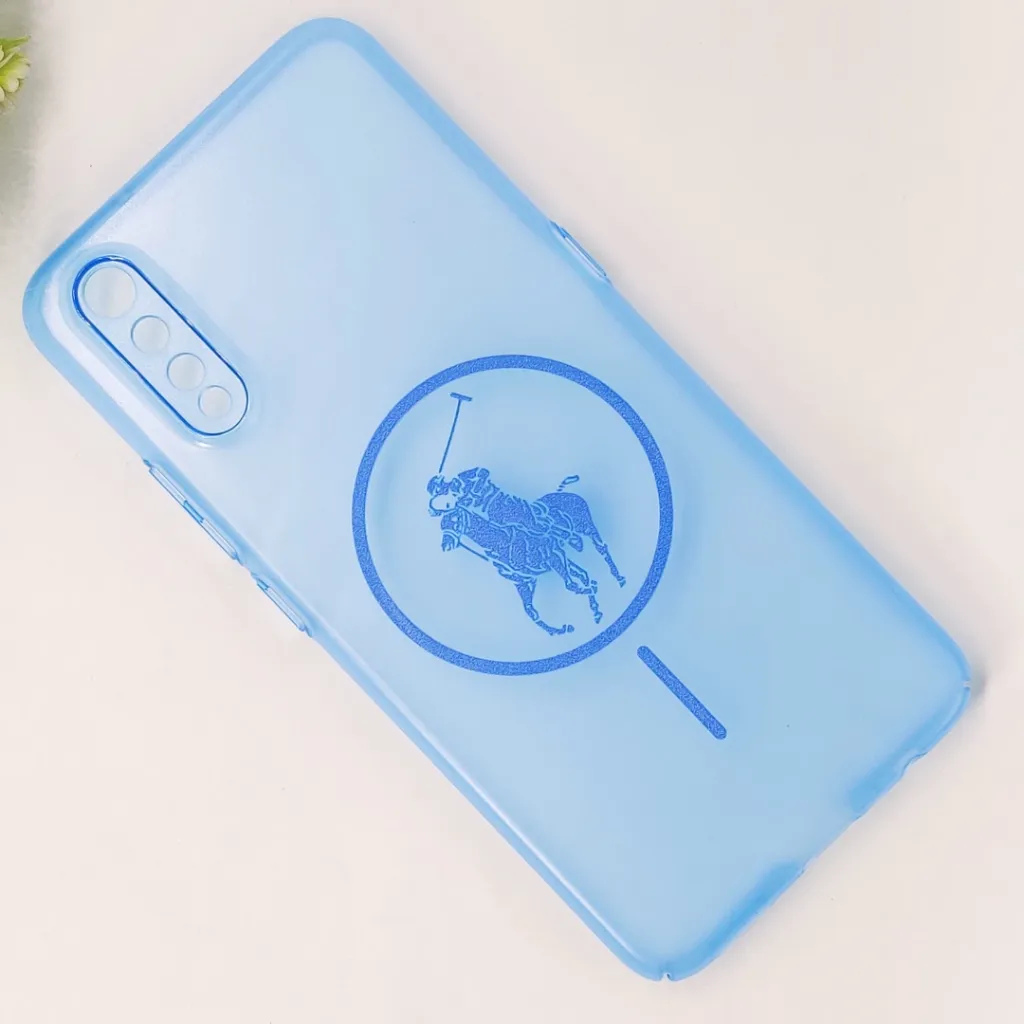 Vivo S1 3D Matte Acrylic Side Cutt With Polo Magsafe Printed Back Case (Blue)