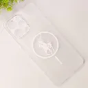 Redmi 12 4G 3D Matte Acrylic Side Cutt With Polo Magsafe Printed Back Case (Crystal)