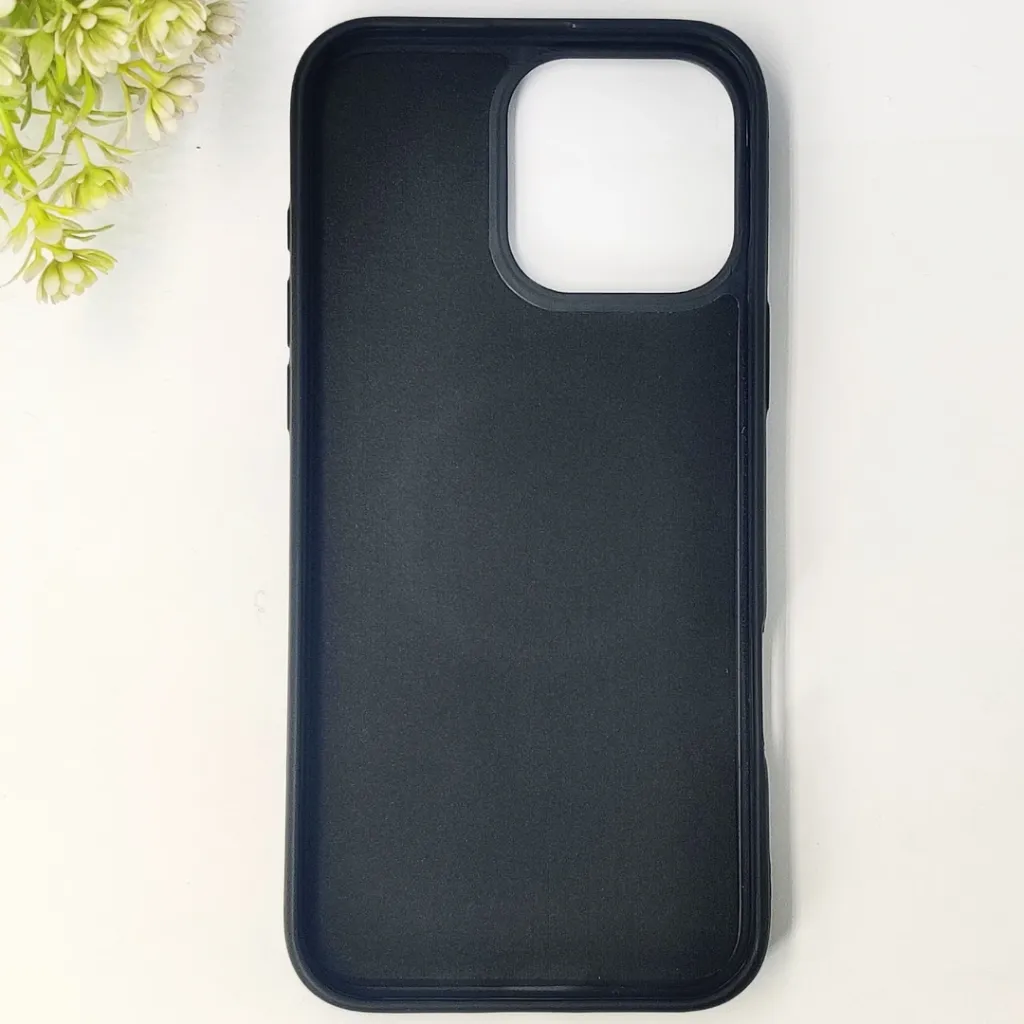 iPhone 16 Pro Max Premium 3D Polo Logo Leather With Magsafe Wireless Charging Compatible Back Case (Black)